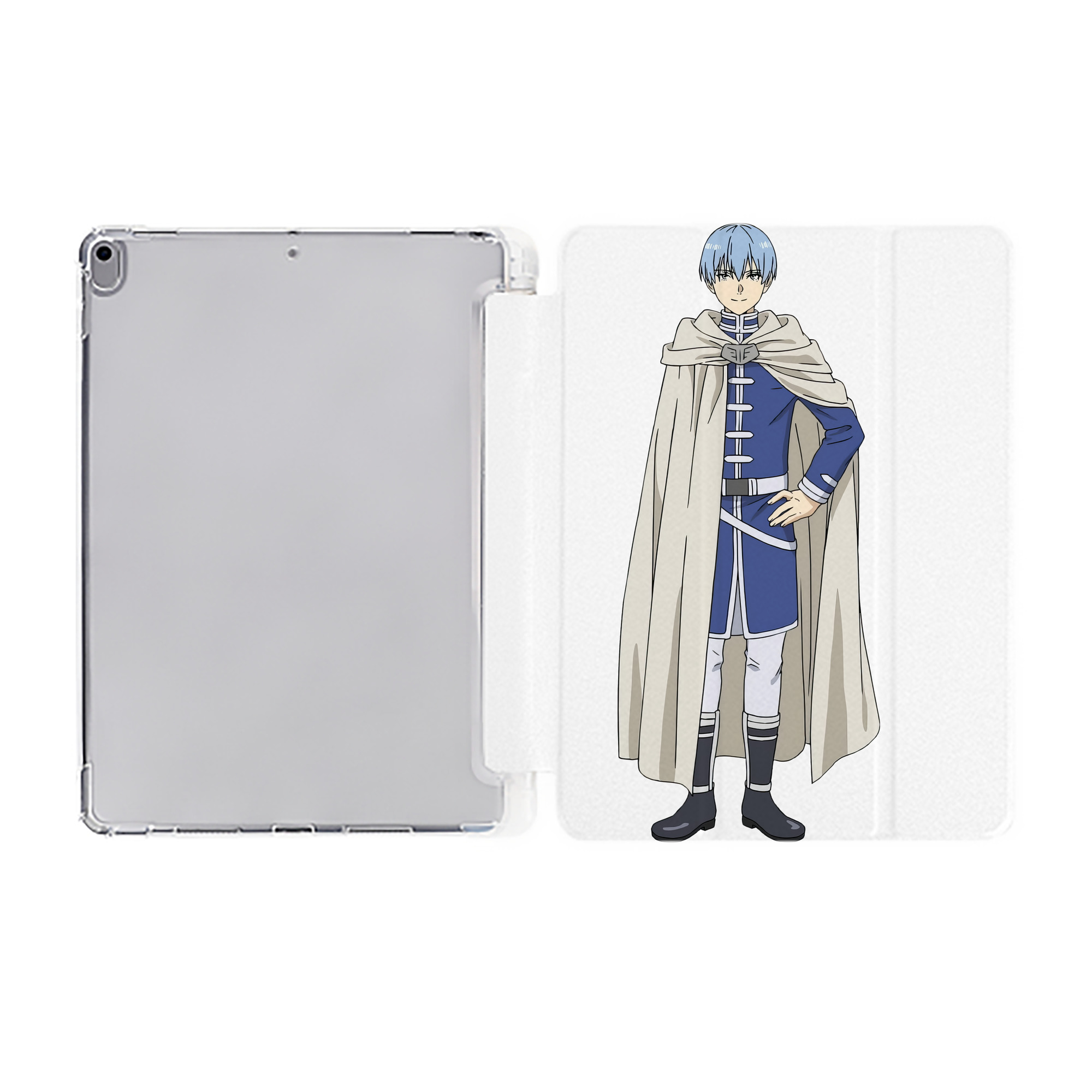 （画像用） 葬送のフリーレン Frieren IPad ケース ペン収納付き 三つ折りスタンド PUレザー×シリコン 対応機種9.5/10.5/10.9インチ